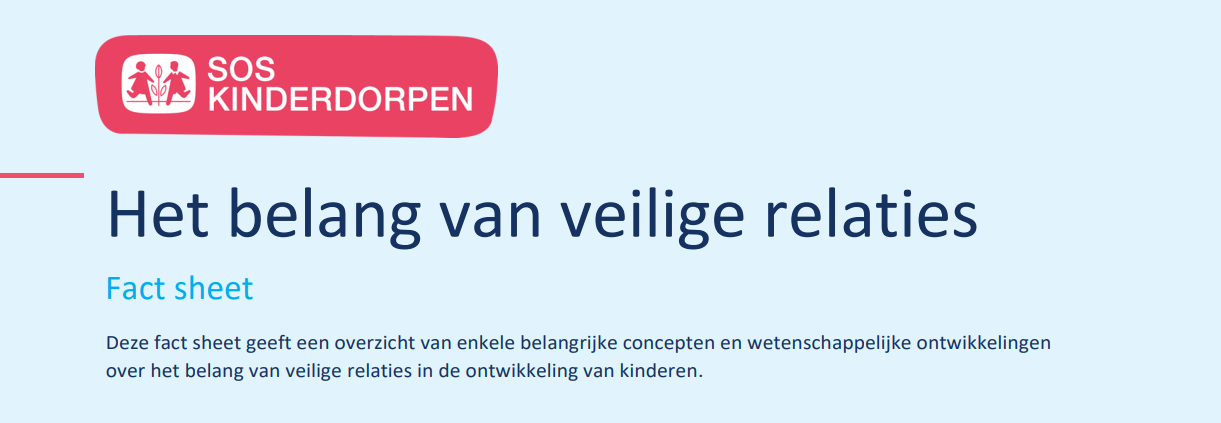 Het belang van veilige relaties - Fact sheet